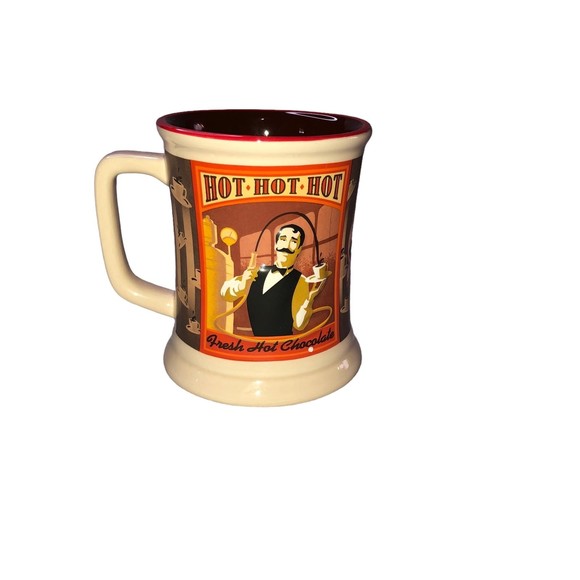 Polar Express 3D Style Mugs; French Hot Chocolate Cups; Thick Sturdy Mugs 4 1/2” - Picture 2 of 7